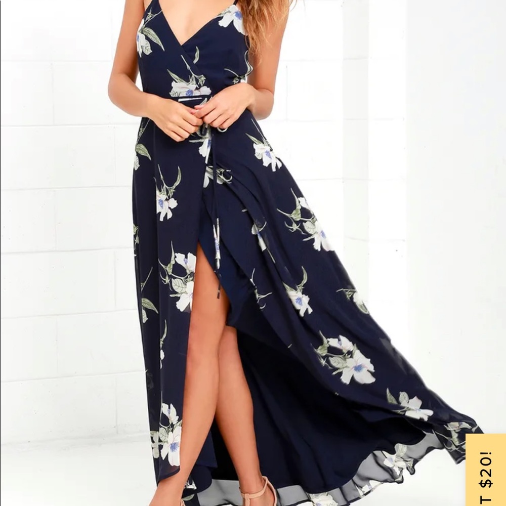 Lulus dress all mine dress xs xsmall wrap